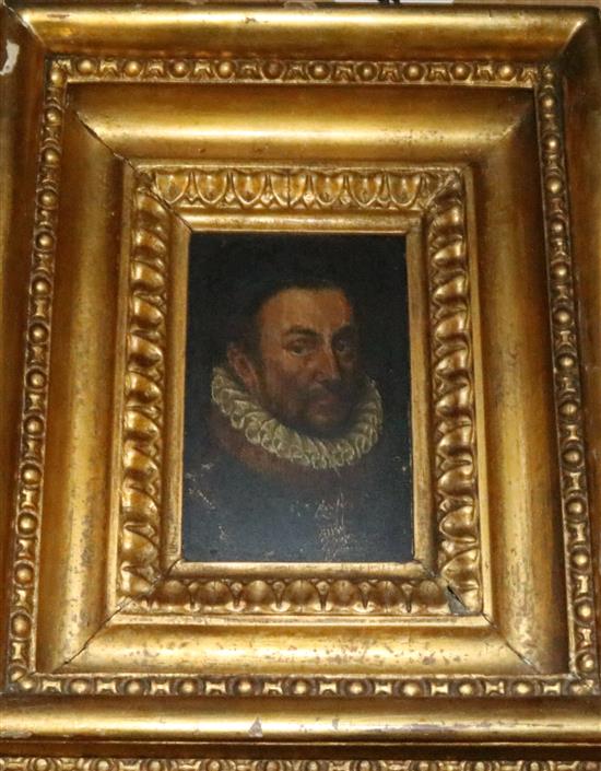 Portrait miniature of an Elizabethan man